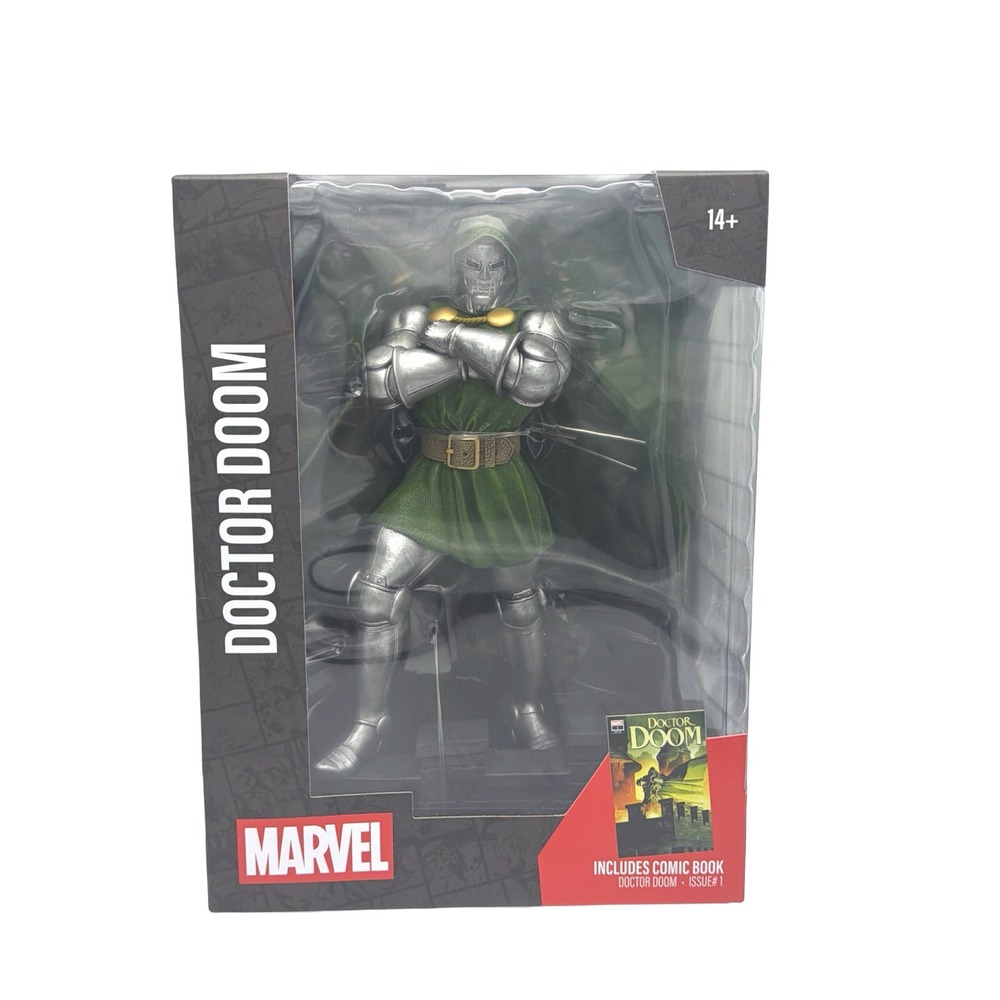 McFarlane Toys Doctor Doom Marvel Posed‎ Figure Comic Book Bundle